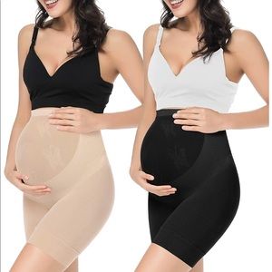 Maternity shape wear 2 pack black and nude